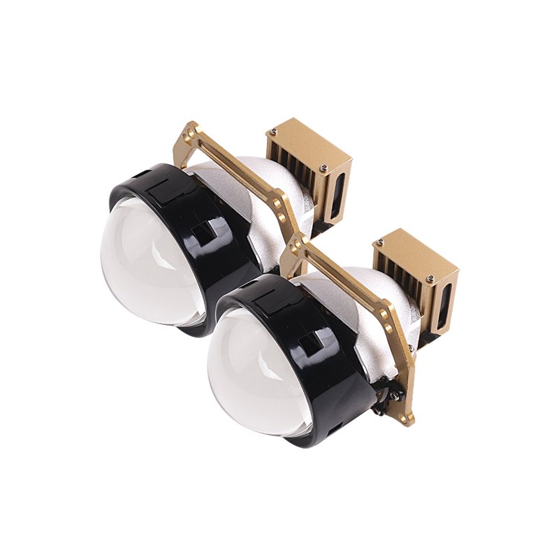 SANVI New Design Gold F50 3 Inch Bi LED Projector 115w Per Set 5500k Car Accessory Low Price Top Quality Factory Customized