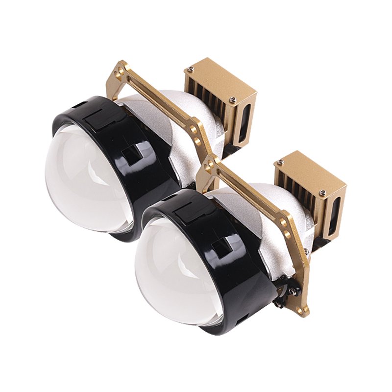 SANVI New Design Gold F50 3 Inch Bi LED Projector 115w Per Set 5500k Car Accessory Low Price Top Quality Factory Customized