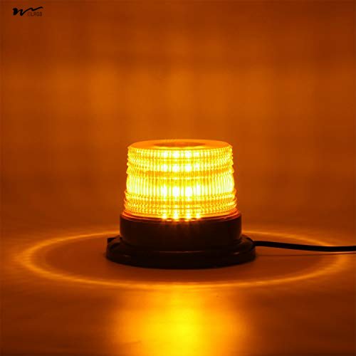 LED Strobe Light, 12V-24V Amber 40 LED Warning Safety Flashing Beacon Lights Waterproof Light