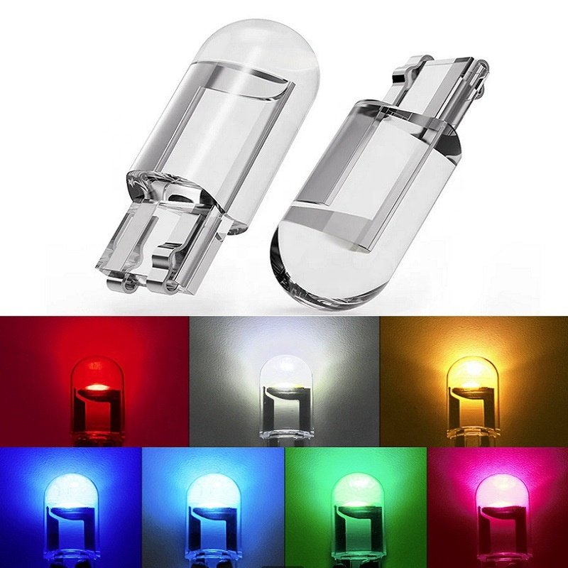 High Quality T10 Crystal clear COB High Brightness W5W License Plate Light Reading Light LED Small Car Light