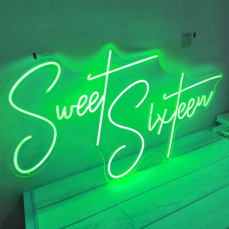 Hustle Electronic LED Light Logo China Custom Happy Birthday Home Bedroom Decoration 12V Neon Sign