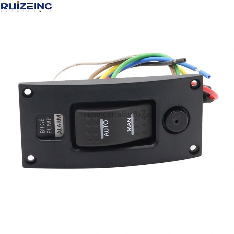 Ship Yacht 12-24v Bilge Pump Switch with Alarm 85db Buzzer Low Voltage Switch
