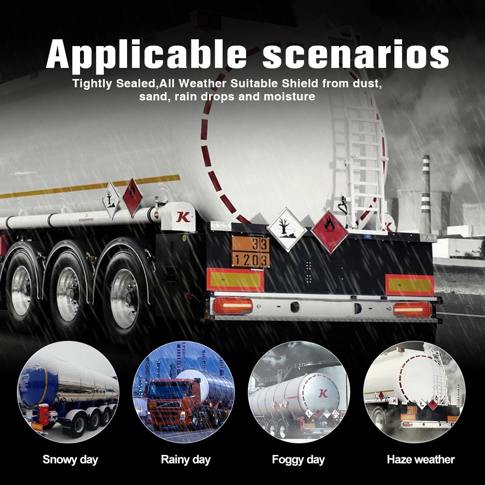 Trailer Truck Brake Bus Coach Tractor Stop Lamp Auto Turn Signal Indicator Light Led Indicators Tail Lights Trade Taillamp