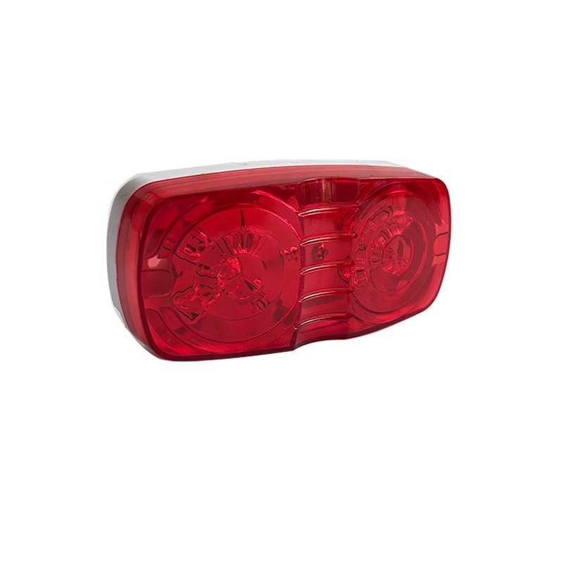 Double Bulls Eye Clearance Marker Lamp Red White Amber LED IP67 12V ABS Universal Light for Car 12 Months Acceptable Macon MC266