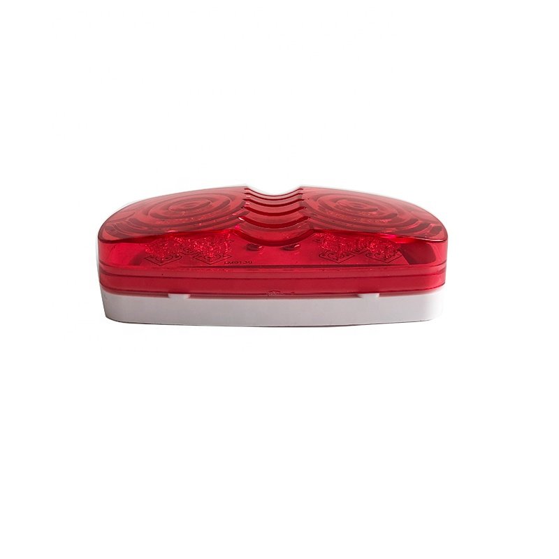 Double Bulls Eye Clearance Marker Lamp Red White Amber LED IP67 12V ABS Universal Light for Car 12 Months Acceptable Macon MC266