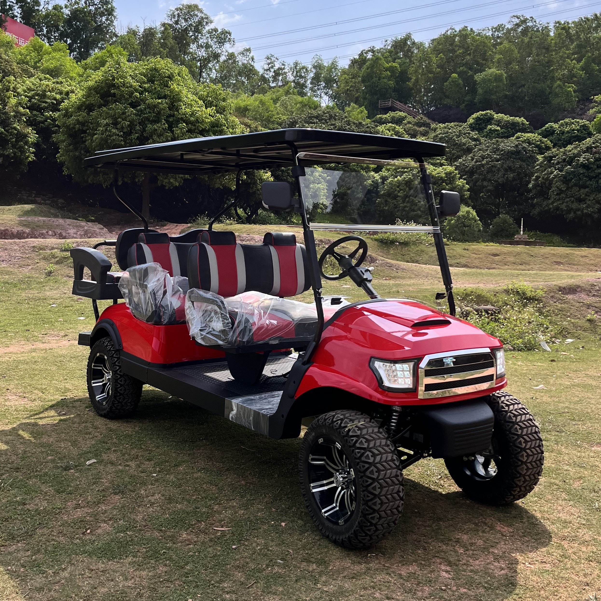 Golf Car Factory Outlet 4KW48V AC Moter CE Approved Electric Vehicles Golf Car for Driving