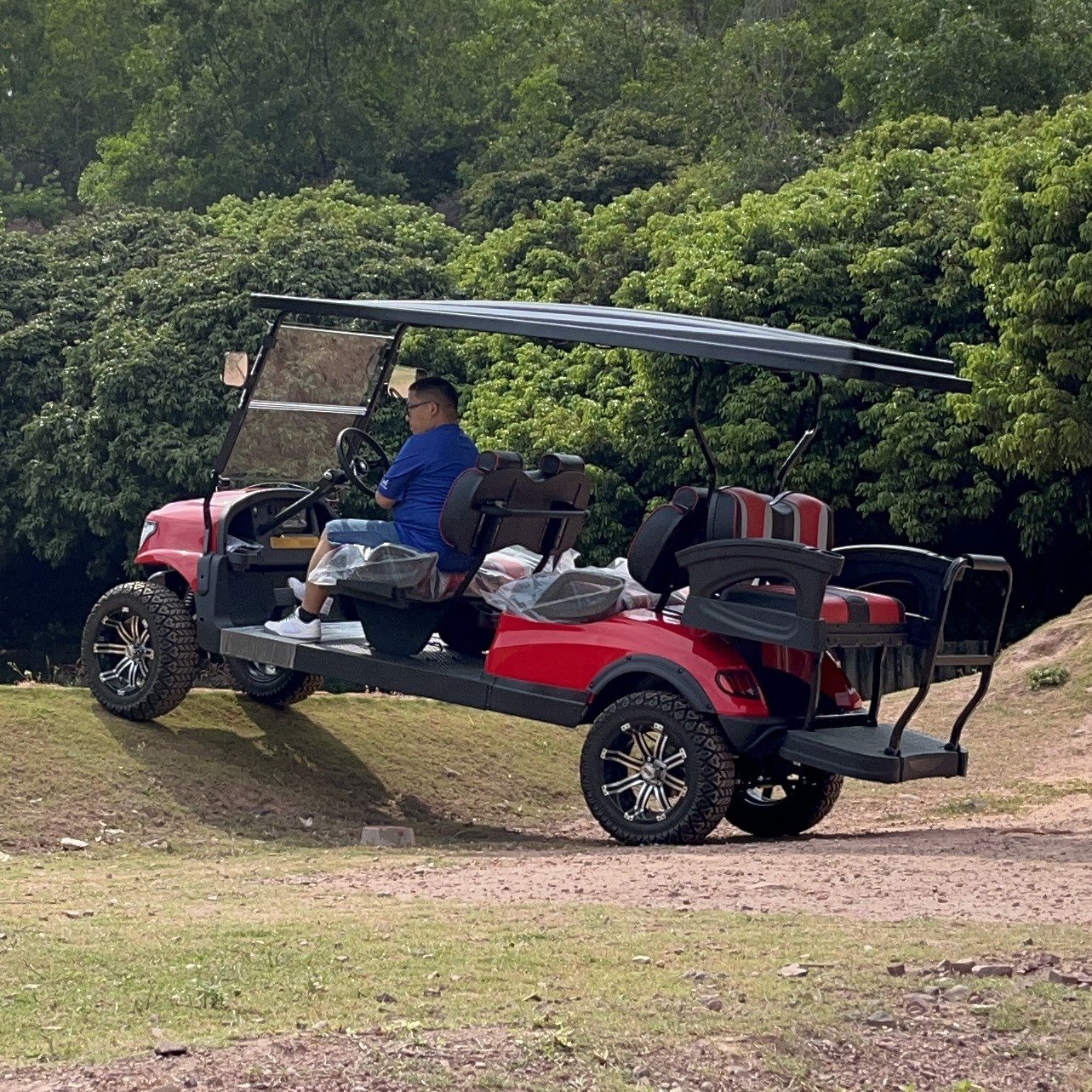 Golf Car Factory Outlet 4KW48V AC Moter CE Approved Electric Vehicles Golf Car for Driving