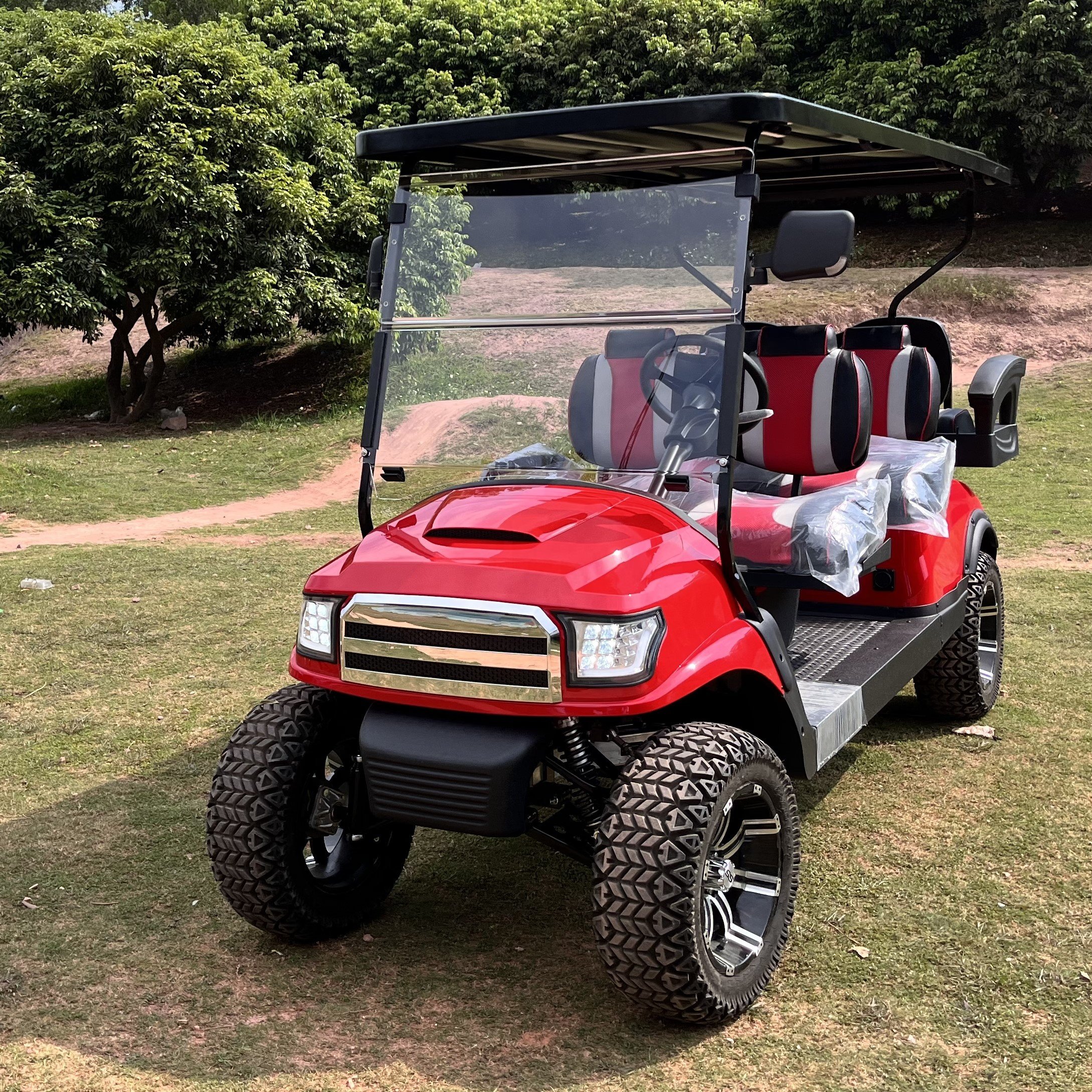Golf Car Factory Outlet 4KW48V AC Moter CE Approved Electric Vehicles Golf Car for Driving
