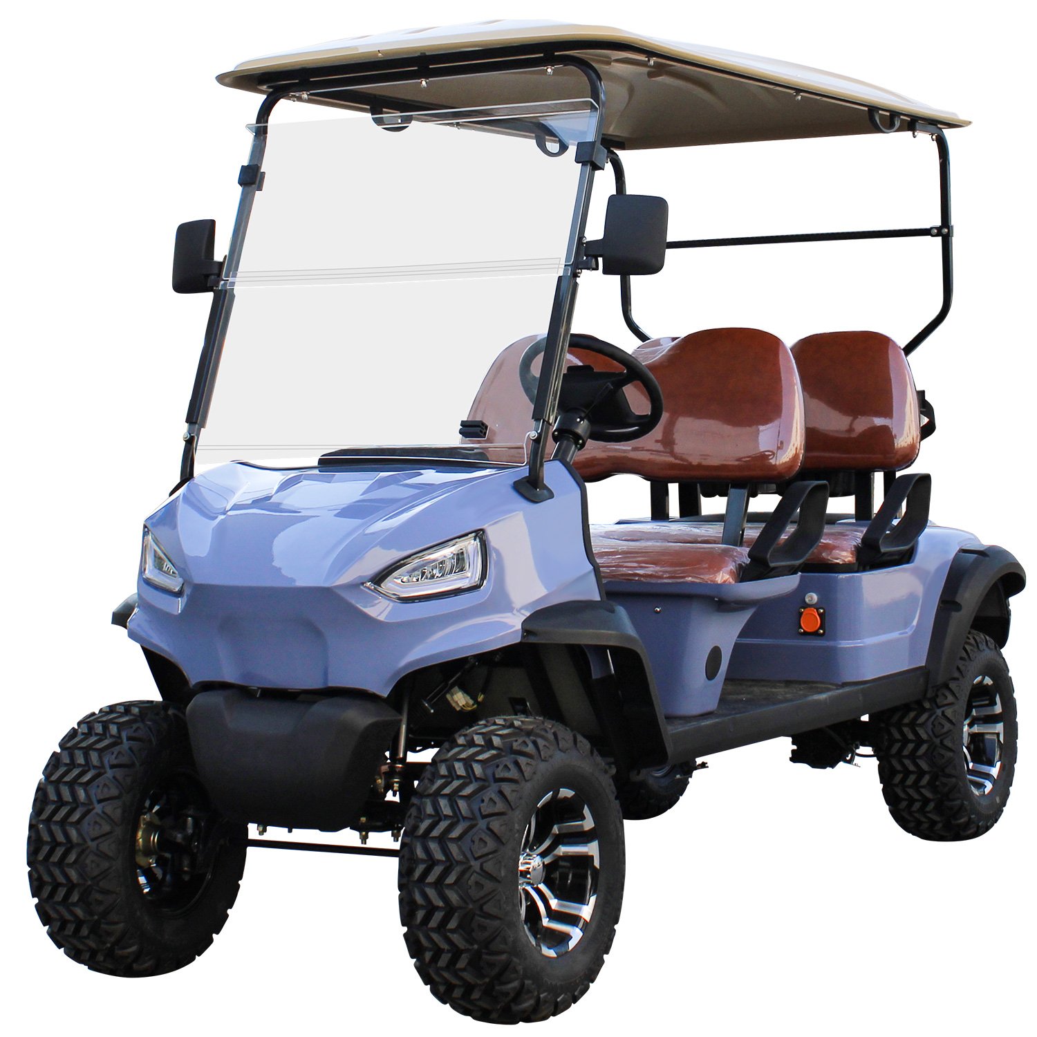 Off-road Club Sightseeing Bus 48V Electric Golf Carts 4 Seater Forward Facing Golf Buggy Car