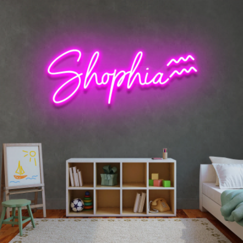 FREE Design No MOQ Led Custom Neon Name Light up Sign for Kids Bedroom Decoration Indoor Decoration Neon Sign