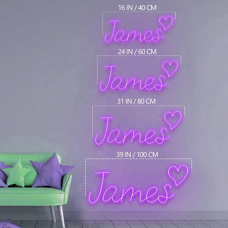 FREE Design No MOQ Led Custom Neon Name Light up Sign for Kids Bedroom Decoration Indoor Decoration Neon Sign