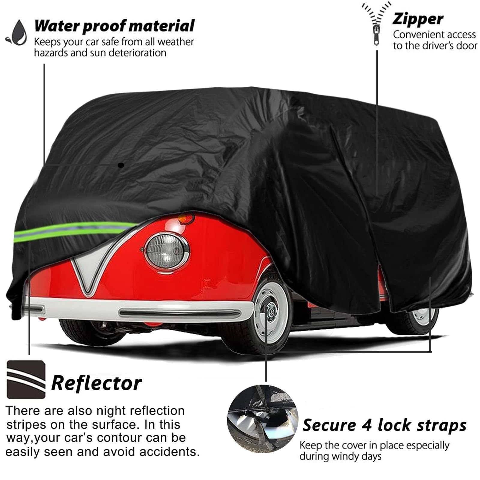 Van Cover Trailer Camper Premium UV Resistance Waterproof Minivan Cover