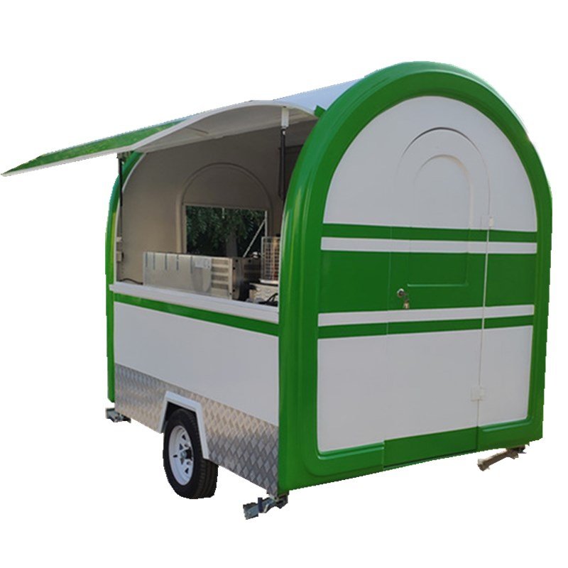 Good Quality Round Foodtrailer Mobile Kiosk for Sale Hand Work India Cook Food Truck Towable Food Trailer