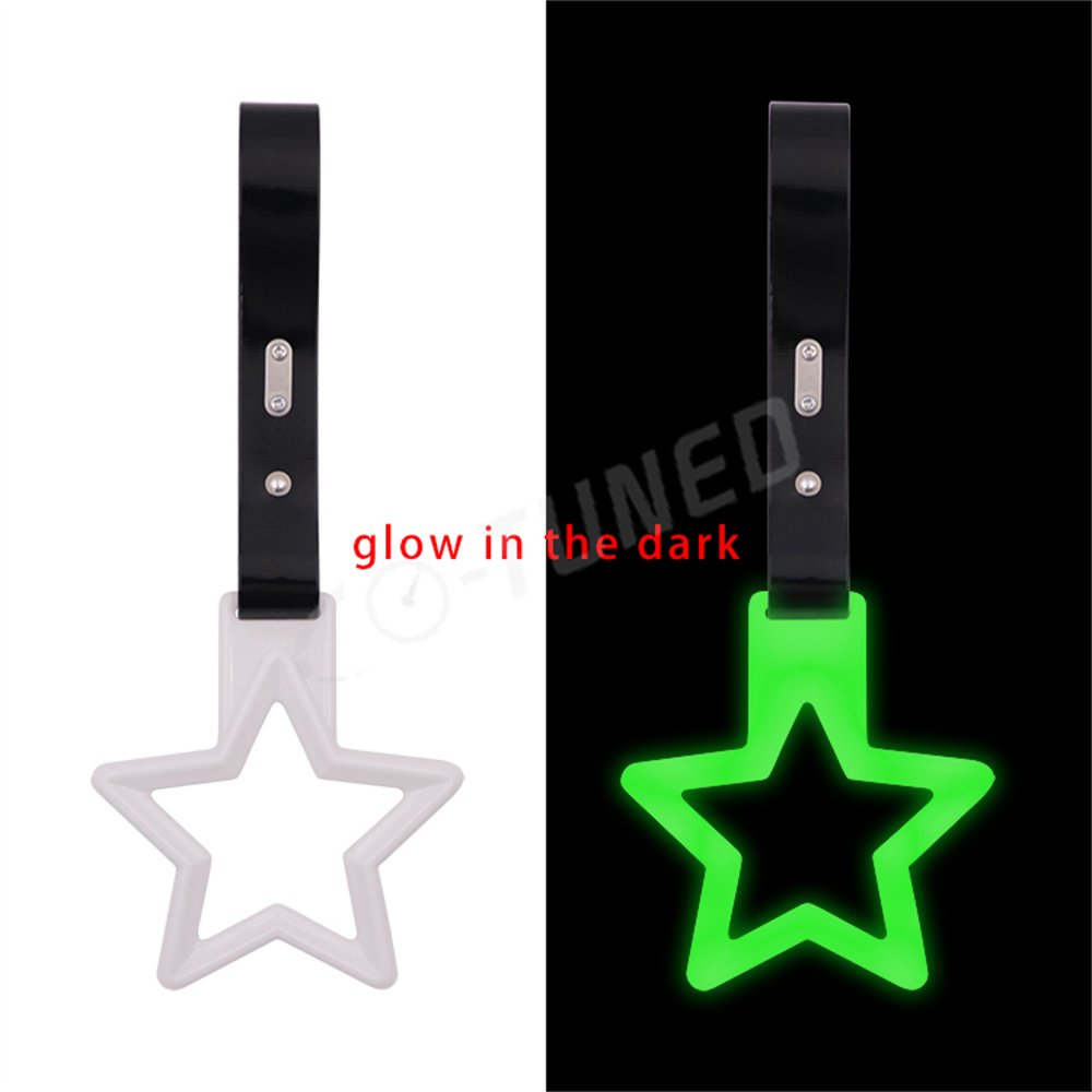 Star Shape Tsurikawas Ring Train Bus Handle Hand JDM Strap PVC Plastic Drift Charm Auto Universal Interior Accessories