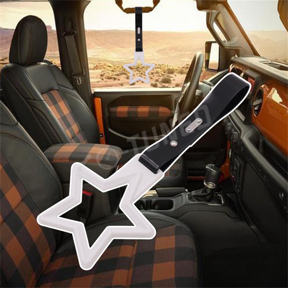 Star Shape Tsurikawas Ring Train Bus Handle Hand JDM Strap PVC Plastic Drift Charm Auto Universal Interior Accessories