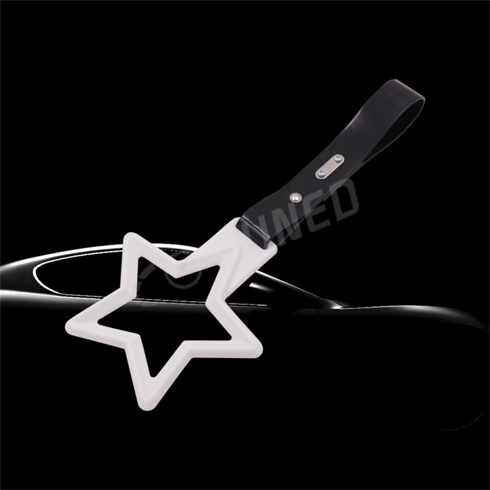 Star Shape Tsurikawas Ring Train Bus Handle Hand JDM Strap PVC Plastic Drift Charm Auto Universal Interior Accessories
