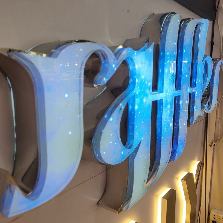 Custom Advertising 3d Led Acrylic Channel Letter Led logo Sign Frontlit Backlit Led Letter Outdoor Custom Led Sign for Business