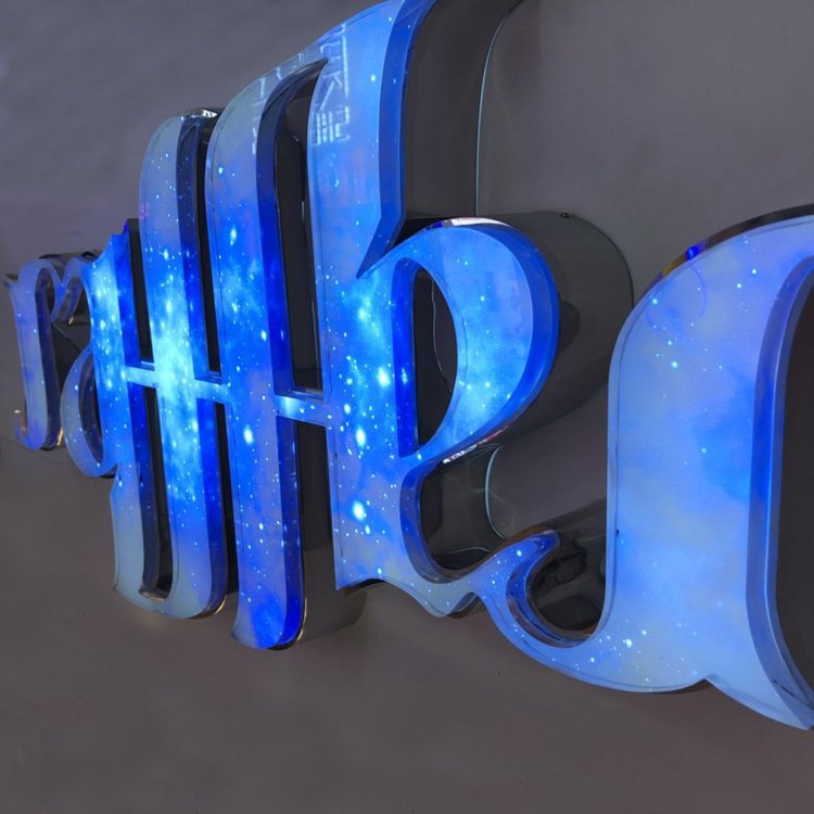 Custom Advertising 3d Led Acrylic Channel Letter Led logo Sign Frontlit Backlit Led Letter Outdoor Custom Led Sign for Business