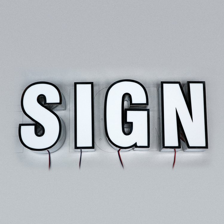 Custom Advertising 3d Led Acrylic Channel Letter Led logo Sign Frontlit Backlit Led Letter Outdoor Custom Led Sign for Business