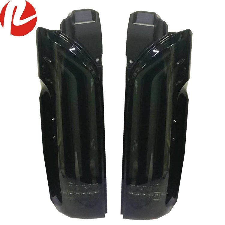 Hiace Van KDH200 2005-2018 LED Tail Lamp White Black Red LED Tube Light Clear Smoke Cover