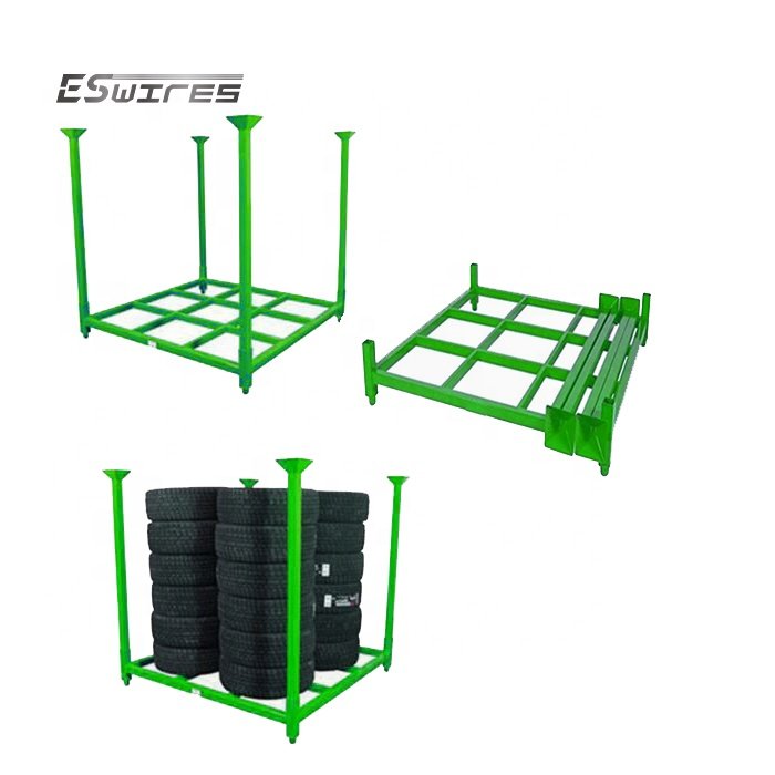 Detachable Powder Coated Corrosion Protection StackingTire Storage Rack Tyre Storage Tyre Rack