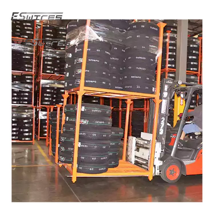 Detachable Powder Coated Corrosion Protection StackingTire Storage Rack Tyre Storage Tyre Rack