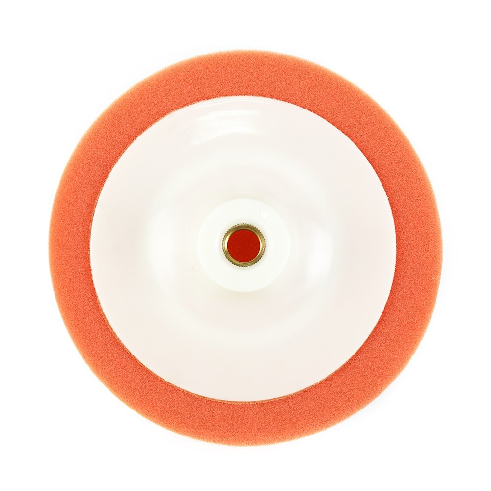 5''6''7'' Auto Beauty Car Detailing Orange Medium Polishing Foam Pad Thread M14 or 5/8-11 for Car Polisher