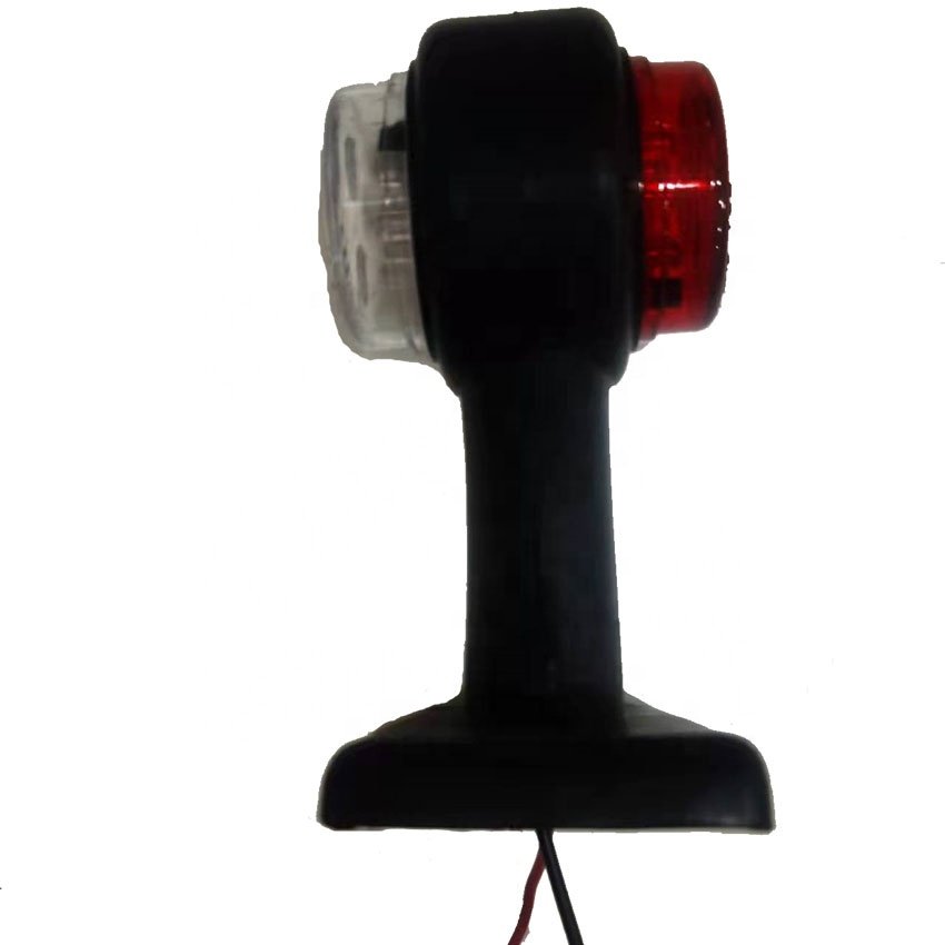 Truck Trailer 10-30v Bright 12led Small Side Light With Plastic Holder Red White Double Faces Fog Side Light 12 LED