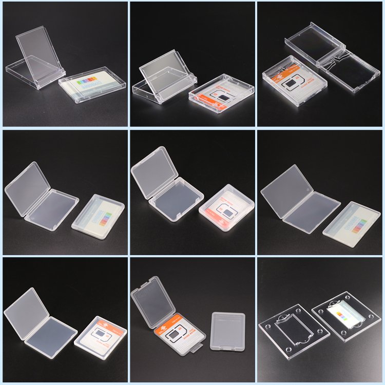 SUNSHING Plastic USB PCB Business Card Holder SIM Storage Organizer Credit Card Flash Drive Case USB Business Cards Case
