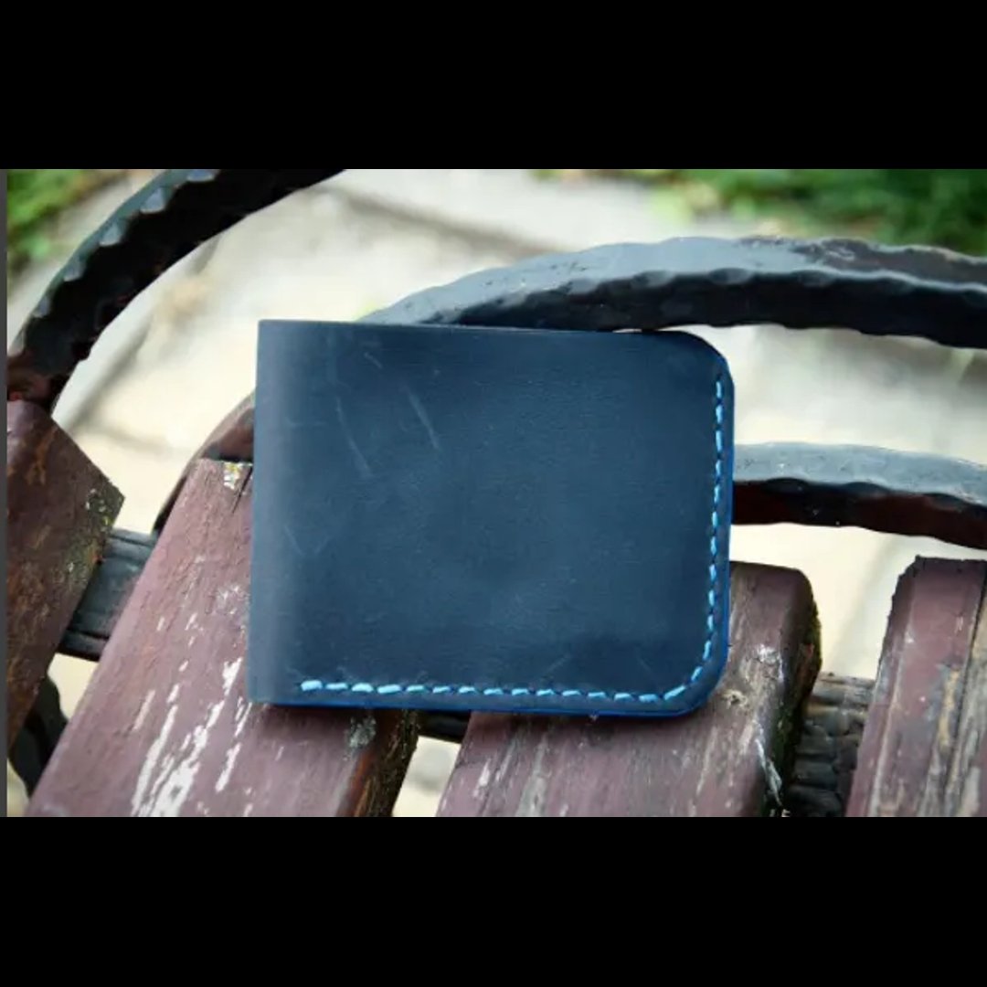 Premium High Quality Genuine Leather Slim Wallet for Men & Women Zipper-Free Business & Credit Card Holder Photo Use