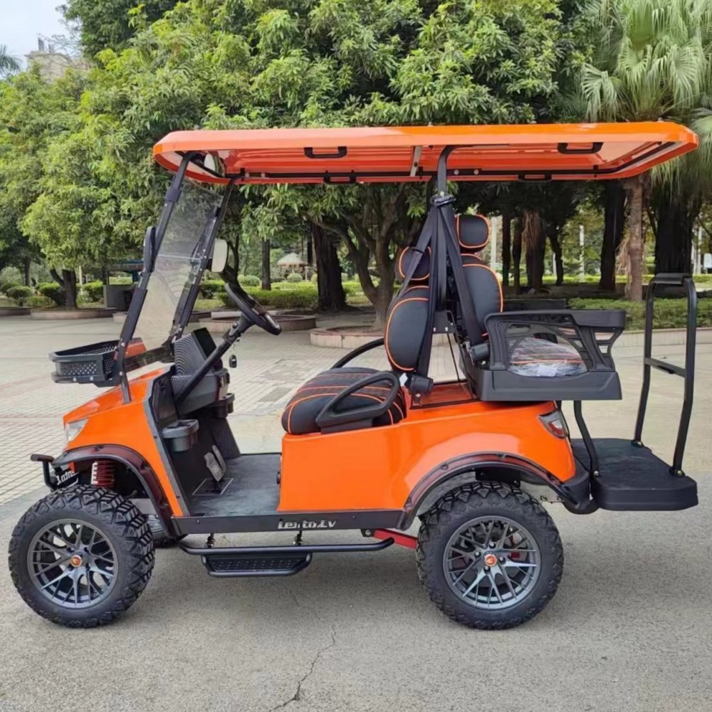 High-End Quality 72V 5KW/7.5KW AC Motor 4 Wheel 2+2 Seater Electric Golf Carts