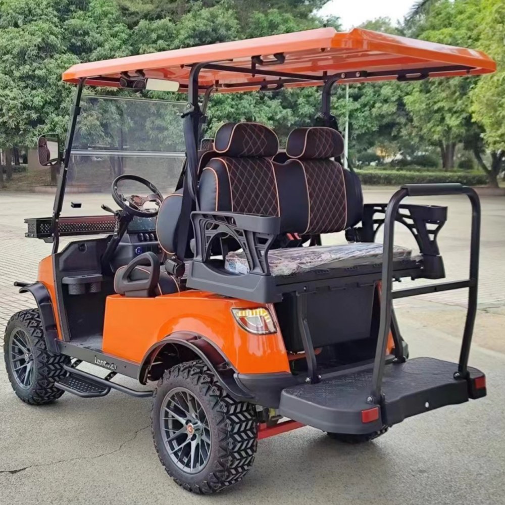 High-End Quality 72V 5KW/7.5KW AC Motor 4 Wheel 2+2 Seater Electric Golf Carts
