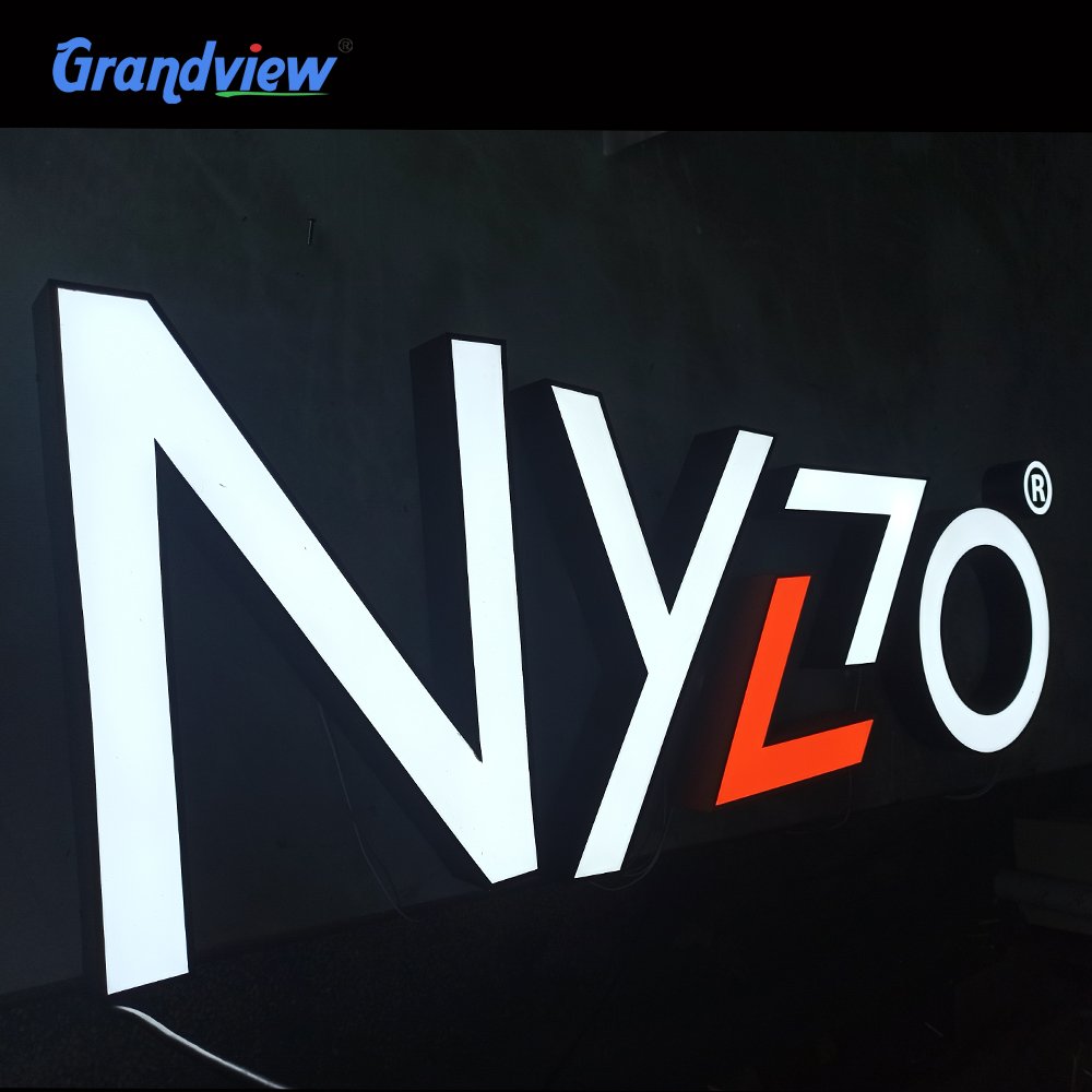 Advertising Illuminated Outdoor Light Led Letter Business Store Sign 3D Acrylic Light up Custom Logo Letter Sign