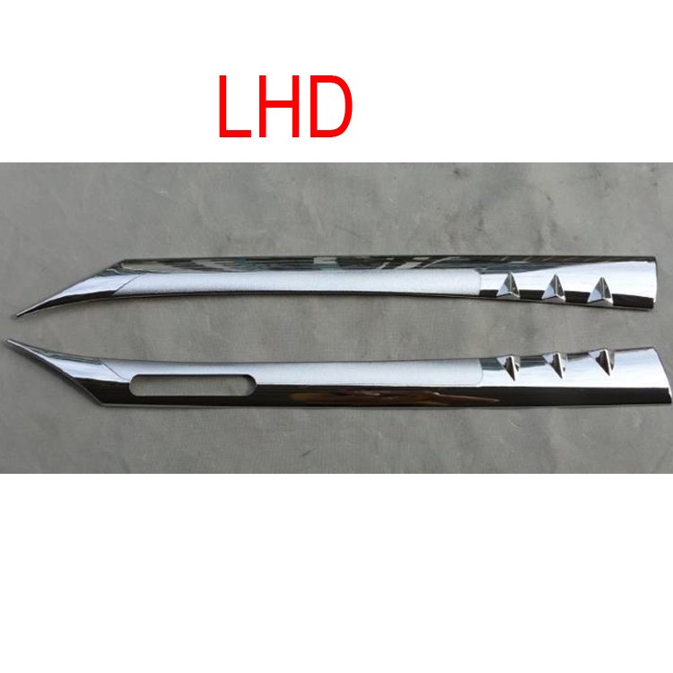 Hiace 2005-2018 Chrome Accessories Front Door Pillar Trim Strip for KDH200 commuter Van Car Exterior Accessories LHD