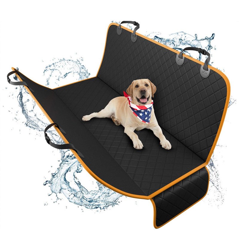 Besky Dog Car Seat Cover Waterproof Pet Travel Dog Car Hammock Cushion Protector Seat Cover for Car Rear Back Seat