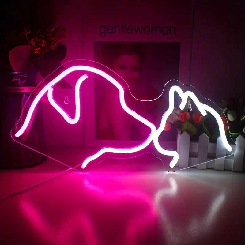 Fast Delivery Dropshipping Decoracion Lettering Light Logo Dog Cat Neon Sign Neon Lights Drop Shipping for Party