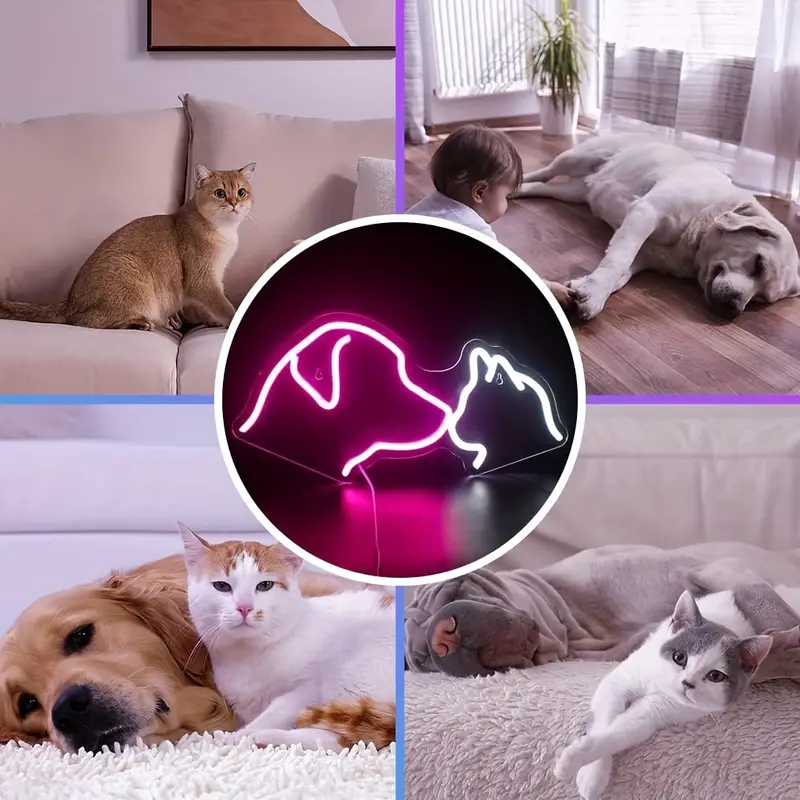Fast Delivery Dropshipping Decoracion Lettering Light Logo Dog Cat Neon Sign Neon Lights Drop Shipping for Party