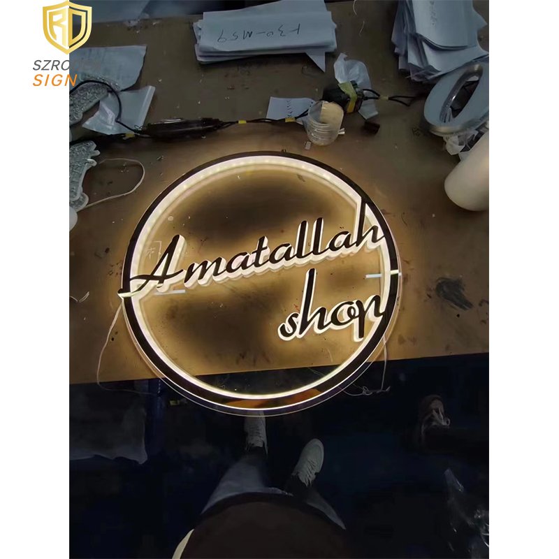 Popular Shop Name Board Designs Acrylic Led Sign Board Electronic Letter Boards
