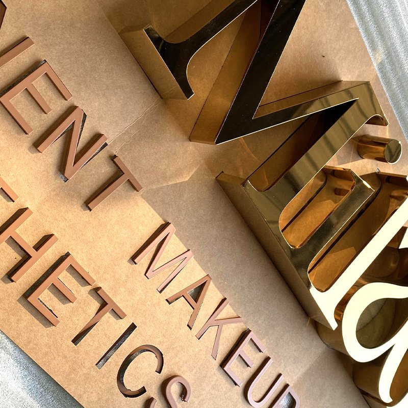 Custom 3d Light Up Letter Sign Business logo Metal Sign Letter Signage Backlit Sign