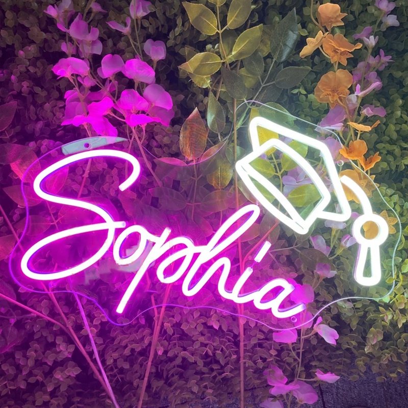 Free Design No MOQ 1 Set to Start Custom Name Neon Light Personalized Gift Light up Sign for Bedroom Wall Decoration