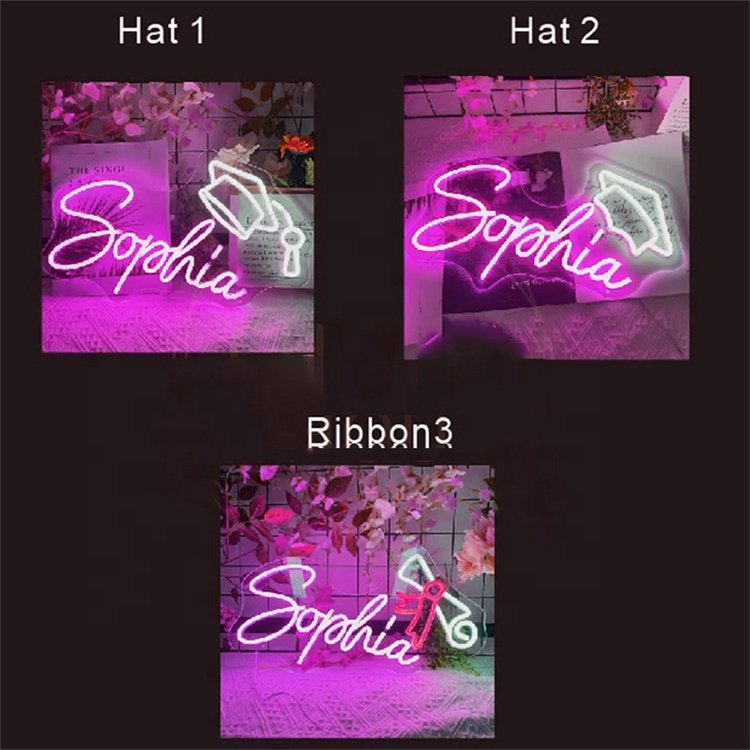 Free Design No MOQ 1 Set to Start Custom Name Neon Light Personalized Gift Light up Sign for Bedroom Wall Decoration