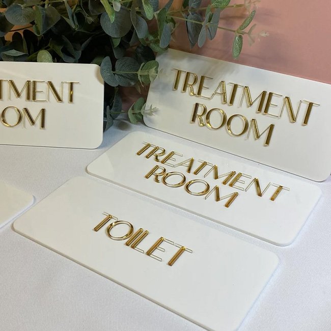 Custom Acrylic Door Sign Hotel Salon Treatment Room Sign Small Business Signage Custom Door Sign