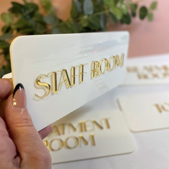 Custom Acrylic Door Sign Hotel Salon Treatment Room Sign Small Business Signage Custom Door Sign