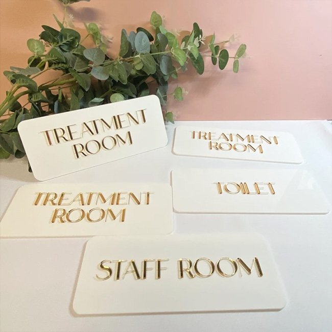 Custom Acrylic Door Sign Hotel Salon Treatment Room Sign Small Business Signage Custom Door Sign