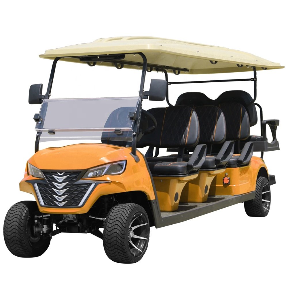 Modern Four-Wheel Electric Sightseeing Golf Cart 72v or 48v Battery Voltage for Ezgo Rxv Use
