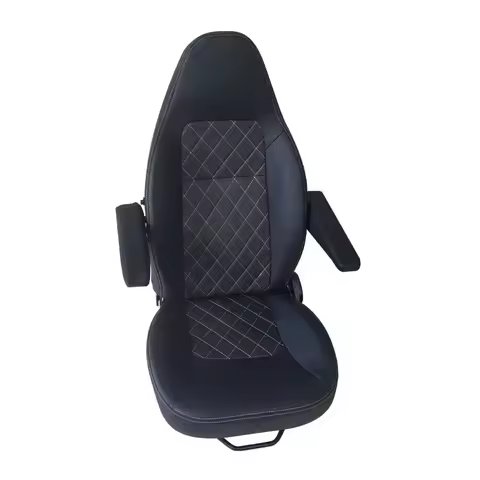 RV Seat Car Modification, commuter Car Seat Customization, with Folding Armrest Logo, Flame Retardant PVC Leatherseat Belt