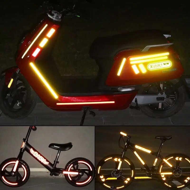 Customize High Light Fluorescent Yellow Diamond Grade Reflective Vinyl Sticker for Car