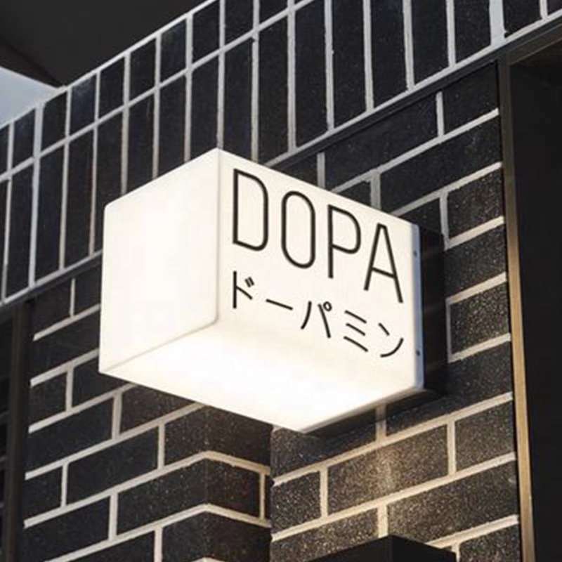 Custom Led Letters Coffee Shop Led logo Signs External Lightbox Outdoor Shop Front Signage Signboard Made Acrylic
