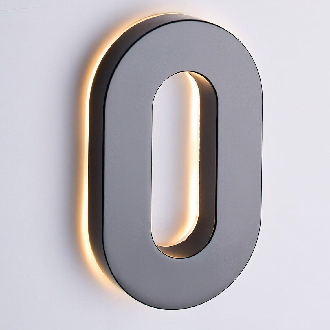 LED Solar House Number Light with Stainless Steel Plate for Building Floating Home for Park Illuminated Address Sign