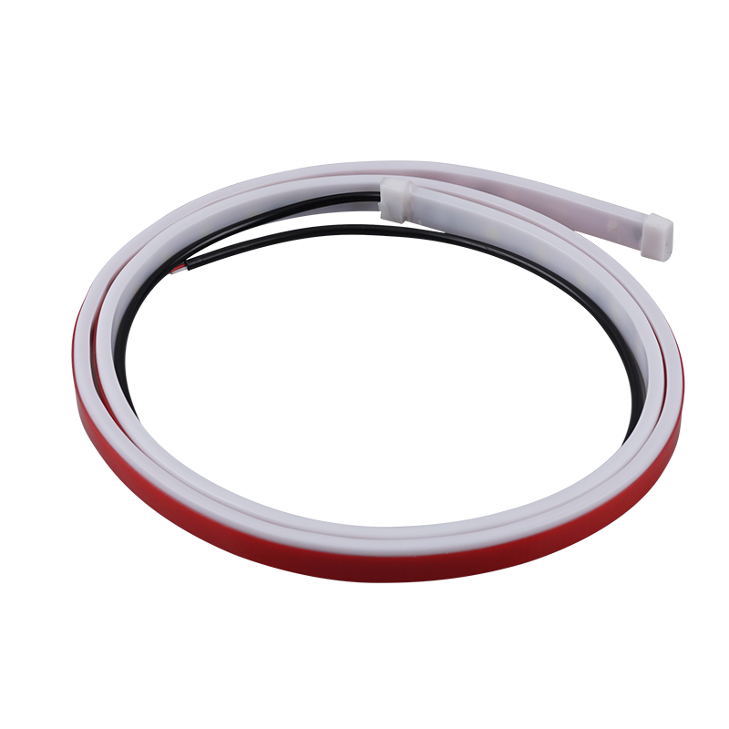 Car Interior Door Welcome Light LED Safety Warning Strobe Signal Lamp Strip 120cm Waterproof 12V Auto Decorative Ambient Lights